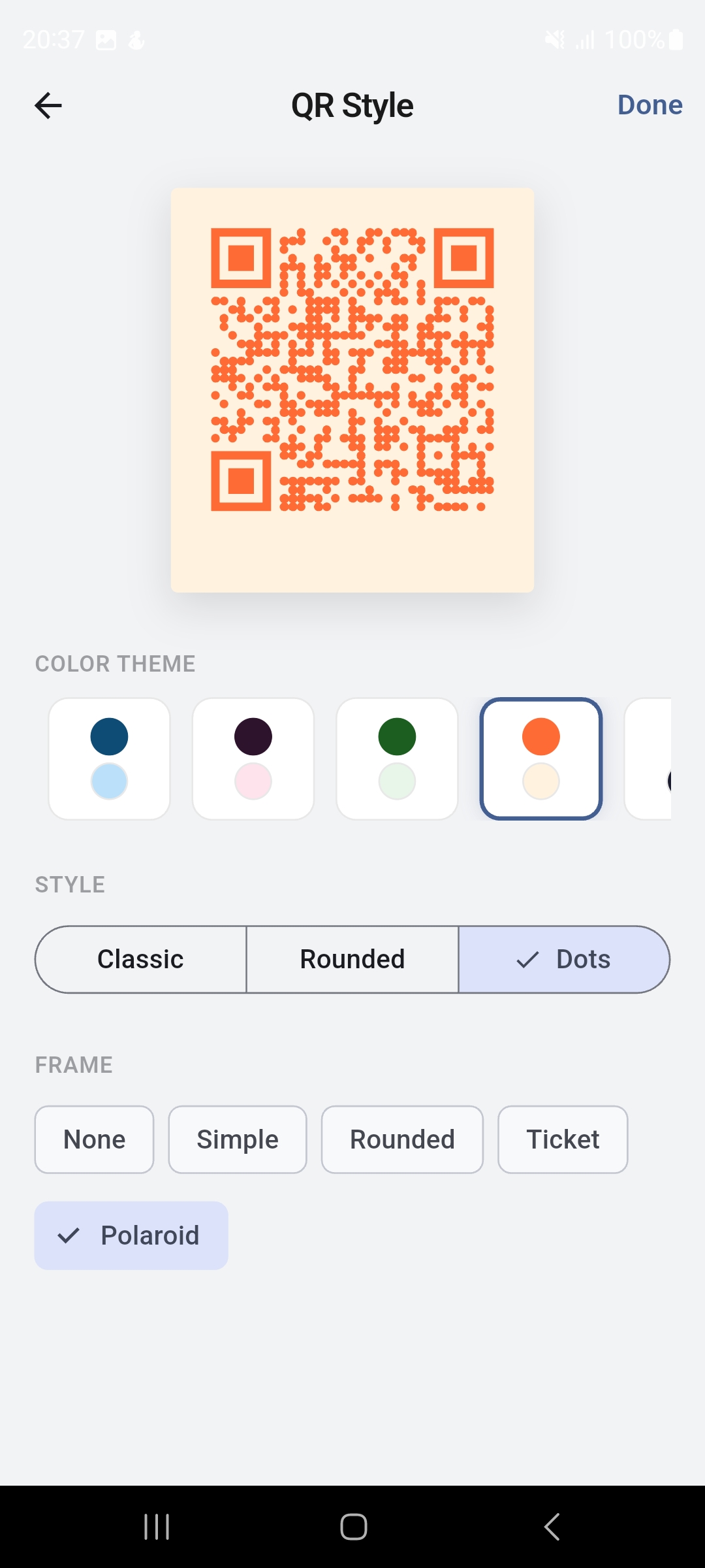 Create QR types