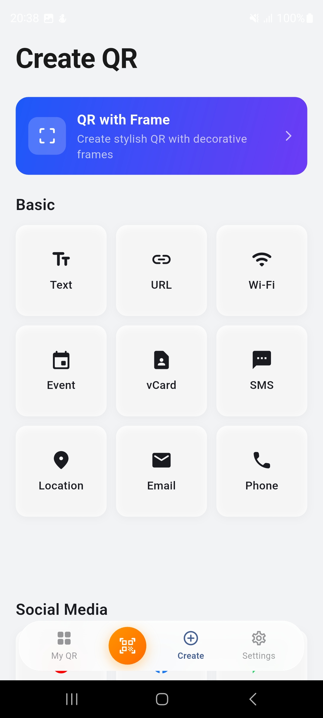 QR Frame picker